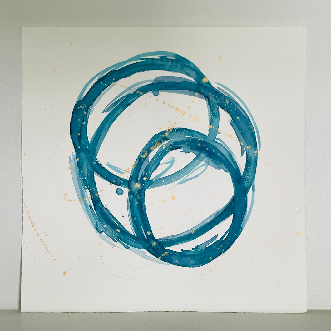 Blue Swirl 6 - Christine Mueller Art