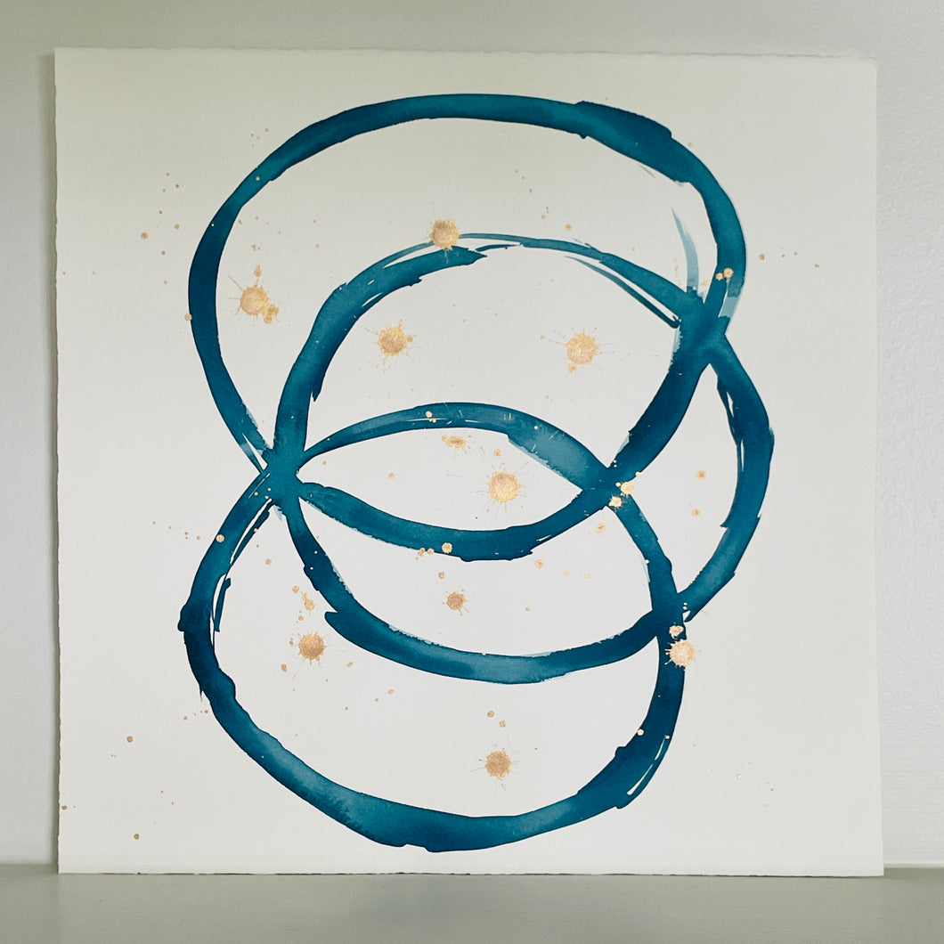 Blue Swirl 3 - Christine Mueller Art