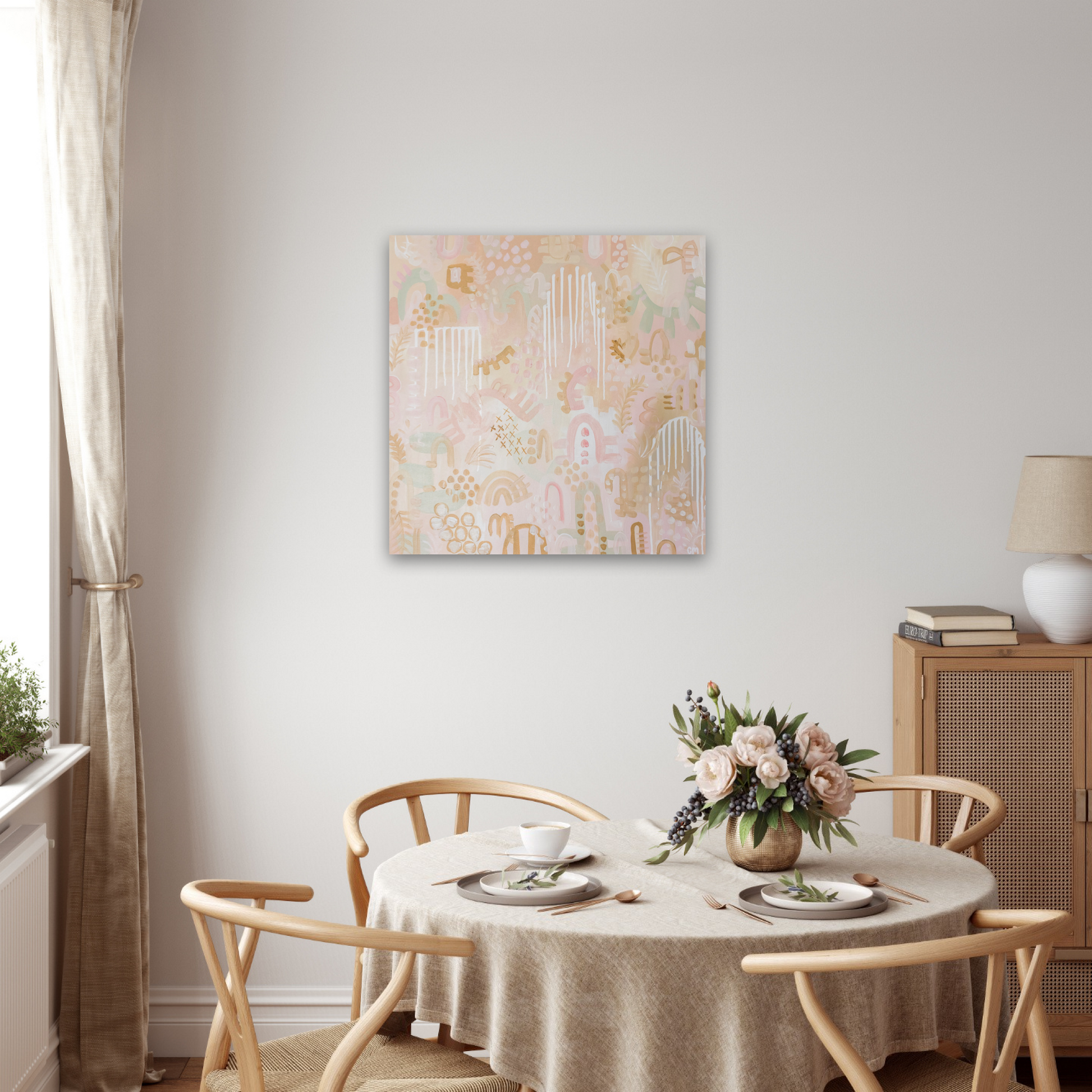 Colorful Abstract Wall Art, neutral earth tones canvas painting, modern home decor, large fine art, multicolor abstract wall art, christine mueller art, abstract artist, southern female artist