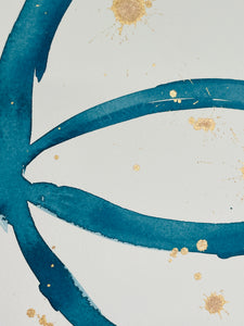 Blue Swirl 3 - Christine Mueller Art