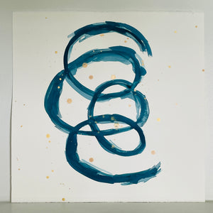 Blue Swirl 4 - Christine Mueller Art
