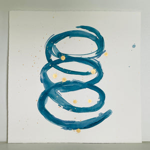 Blue Swirl 5 - Christine Mueller Art