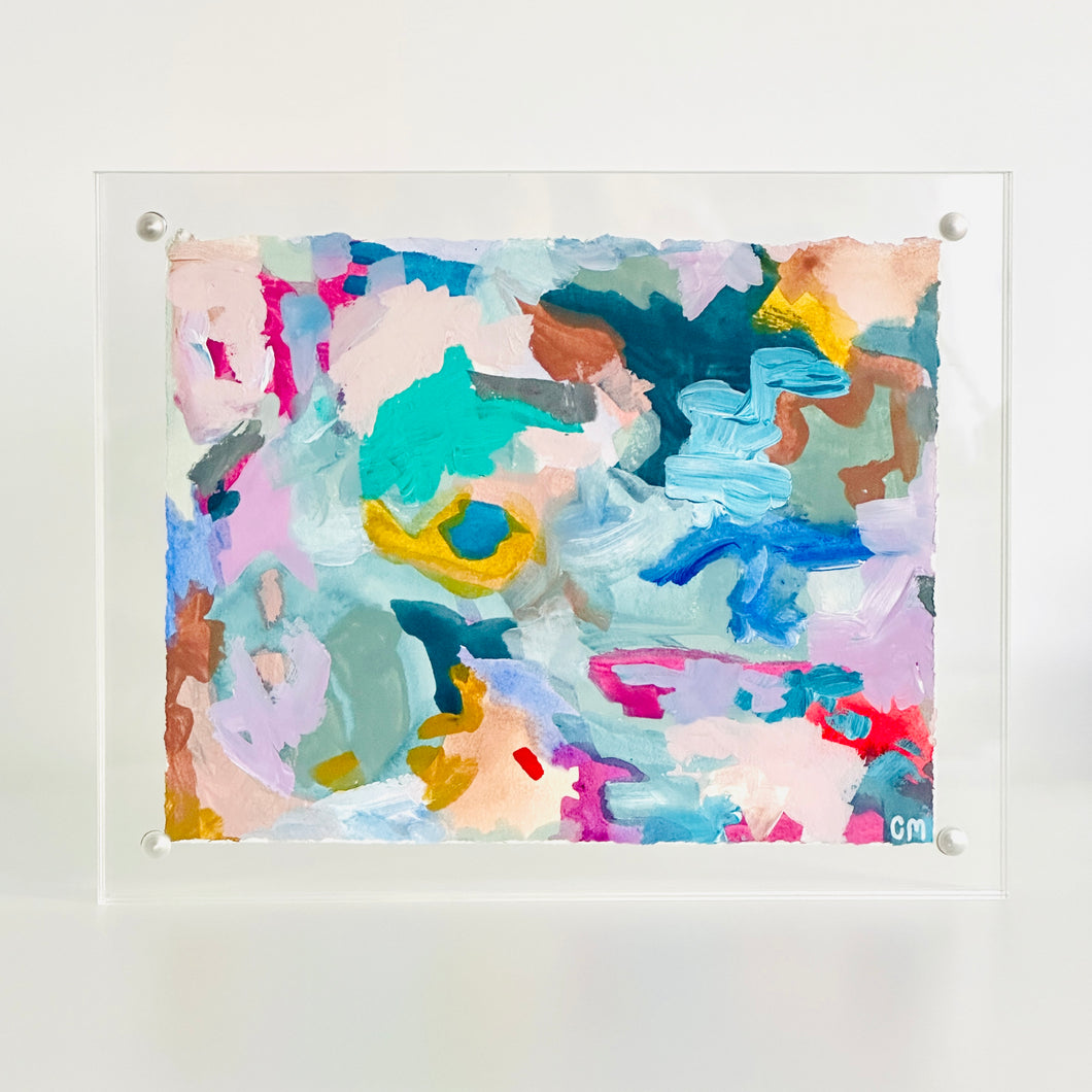 Framed Abstract 9 - Christine Mueller Art
